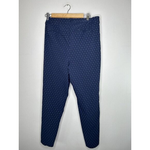 Lane Bryant Womens Blue White Polka Dots Dress Pants Size 14 - Picture 9 of 14